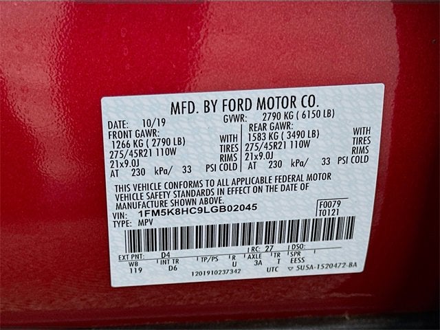 2020 Ford Explorer Platinum