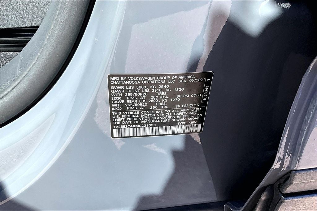 2021 Volkswagen Atlas Cross Sport 3.6L V6 SEL