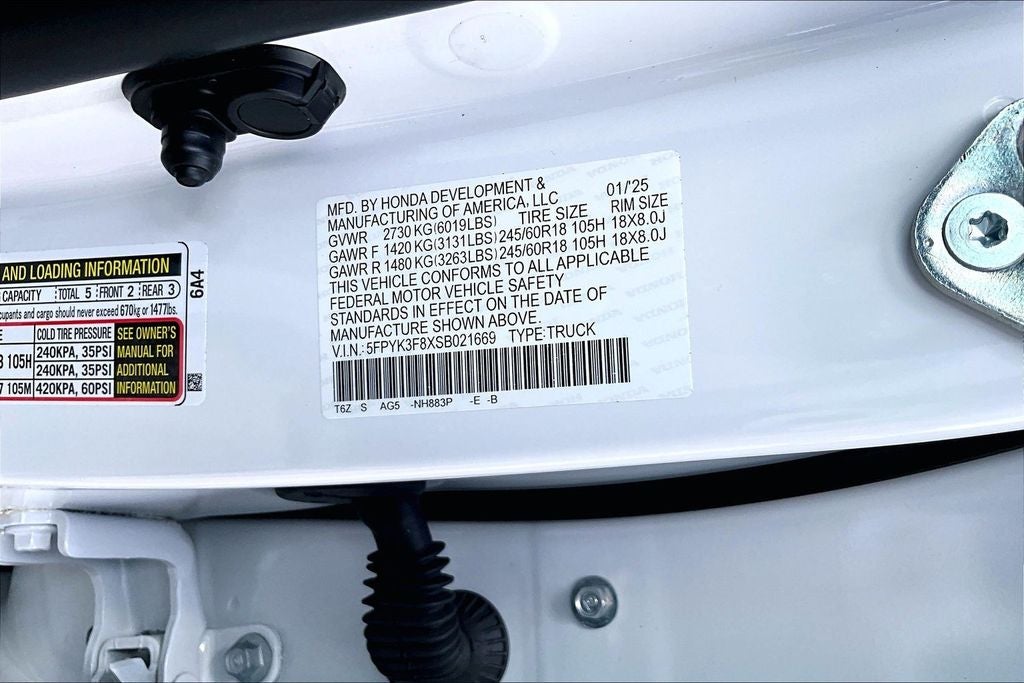 2025 Honda Ridgeline Black Edition