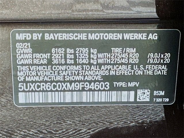 2021 BMW X5 xDrive40i