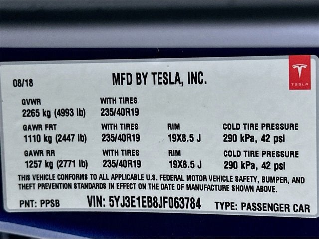 2018 Tesla Model 3 Performance
