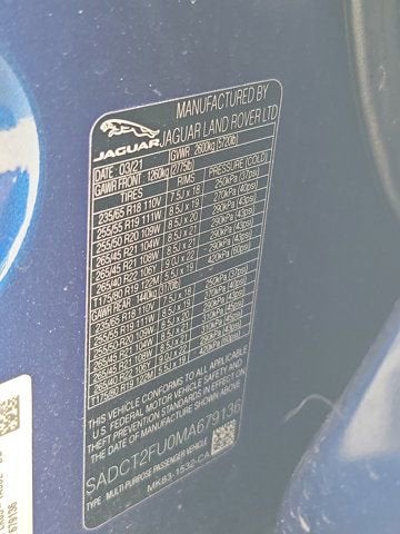 2021 Jaguar F-PACE P400 R-Dynamic S