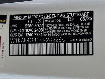 2025 Mercedes-Benz C-Class C 300