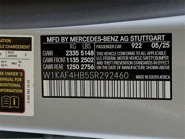 2025 Mercedes-Benz C-Class C 300