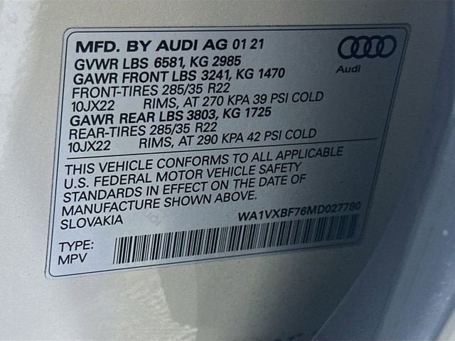 2021 Audi Q7 Prestige