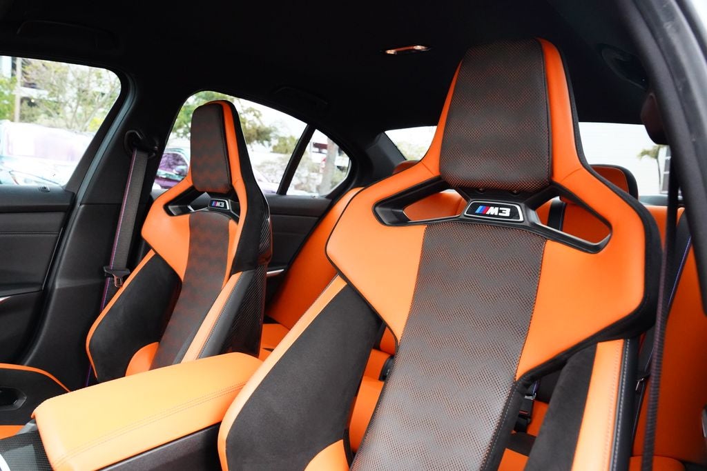 2025 BMW M3 Competition ORANGE CARBON FIBER BUCKETS!!!