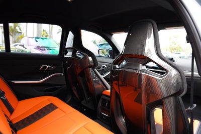 2025 BMW M3 Competition ORANGE CARBON FIBER BUCKETS!!!