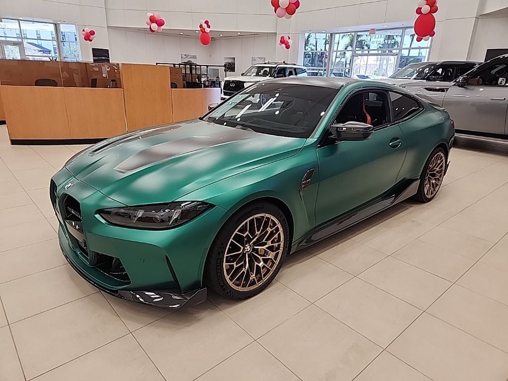 2025 BMW M4 CS FROZEN GREEN PAINT, CARBON CERMAMIC BRAKES, & FULL
