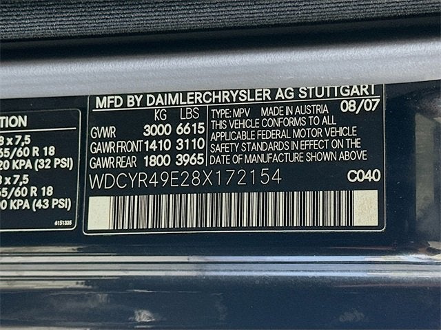 2008 Mercedes-Benz G-Class 5.0L