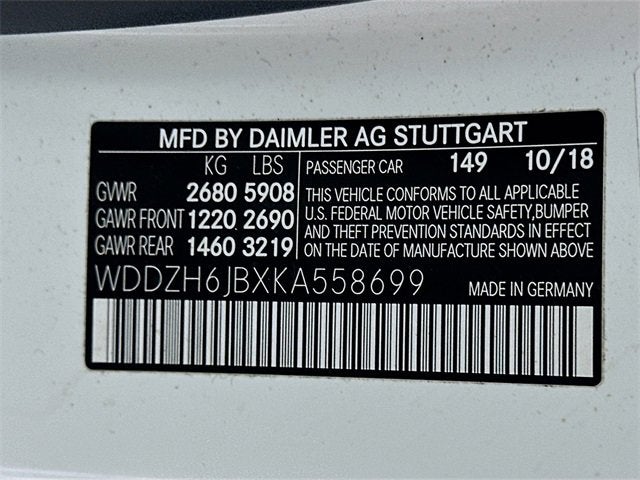 2019 Mercedes-Benz E-Class E 450