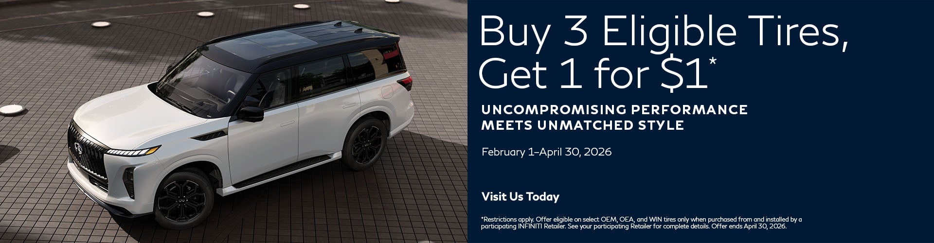 Buy 3 Eligible Tires, Get 1 for $1