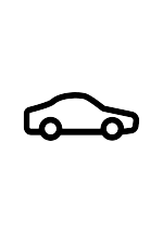 Black car rental assistance icon